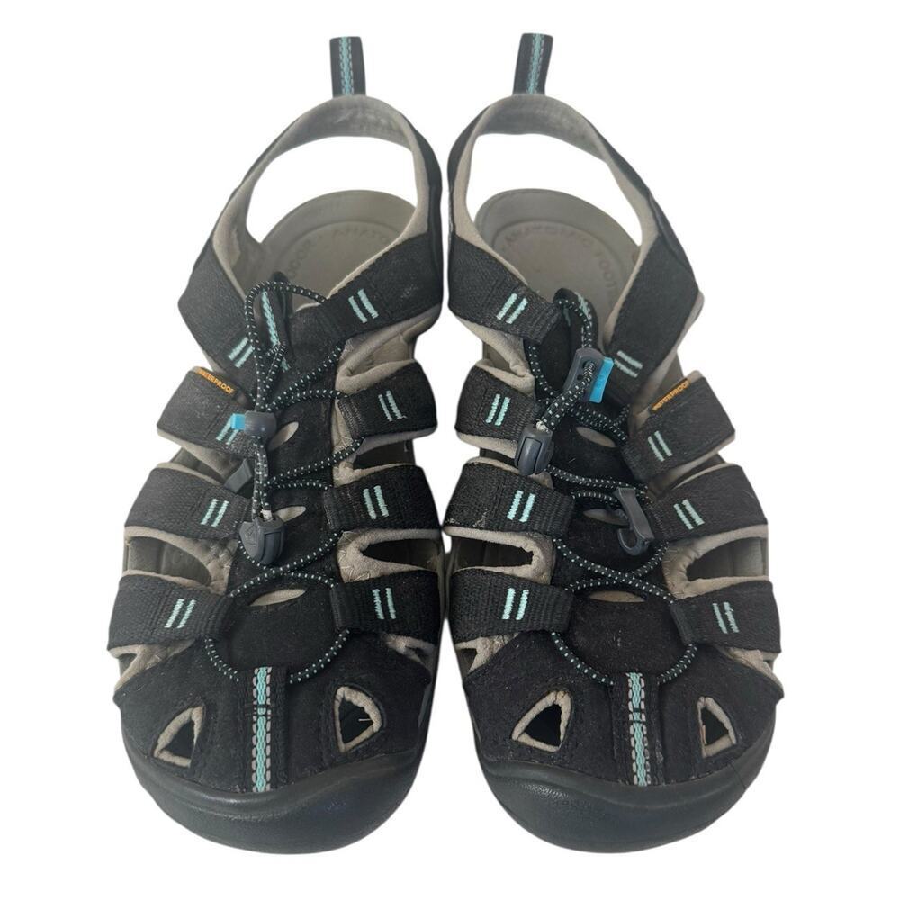 KEEN Clearwater CNX Leather Comfort Contour Sandals Hike Beach Summer Women 9.5 - Picture 3 of 10